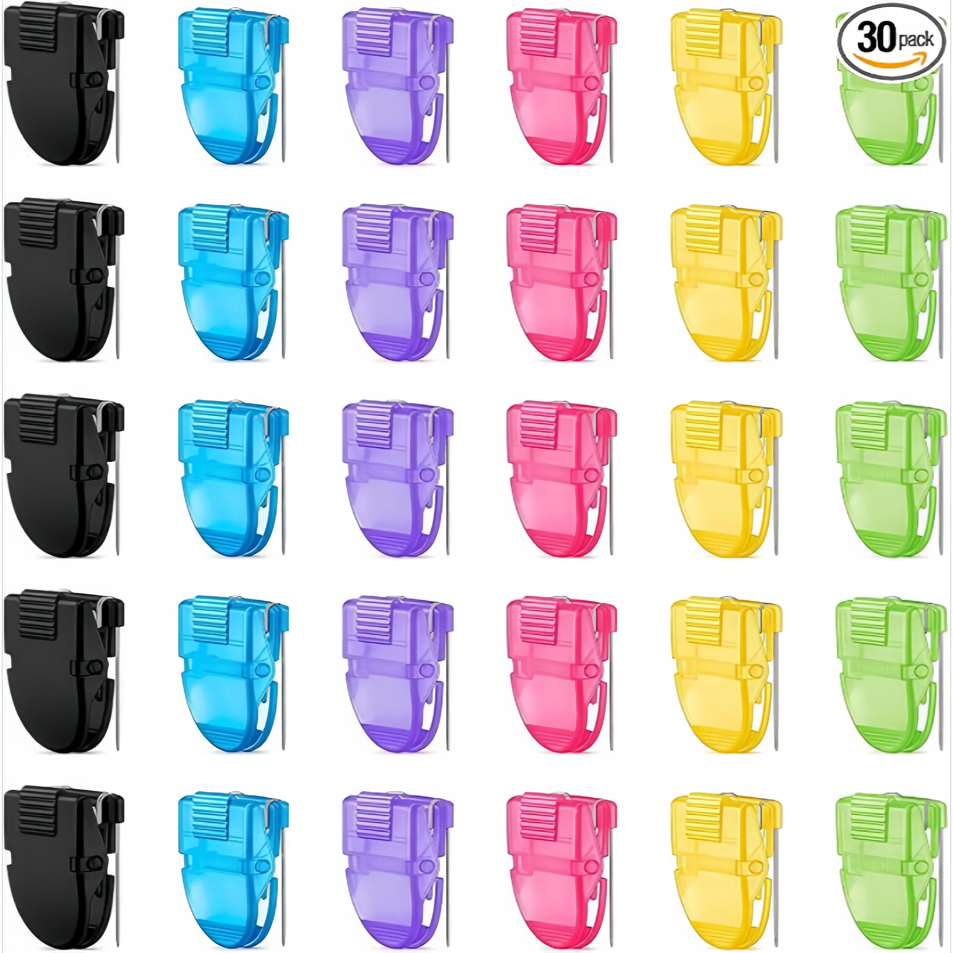 30pcs Cubicle Clips for Walls, Push Pin Clips for Bulletin Board, Cubicle Accessories Fabric Partition Panel Wall Clip