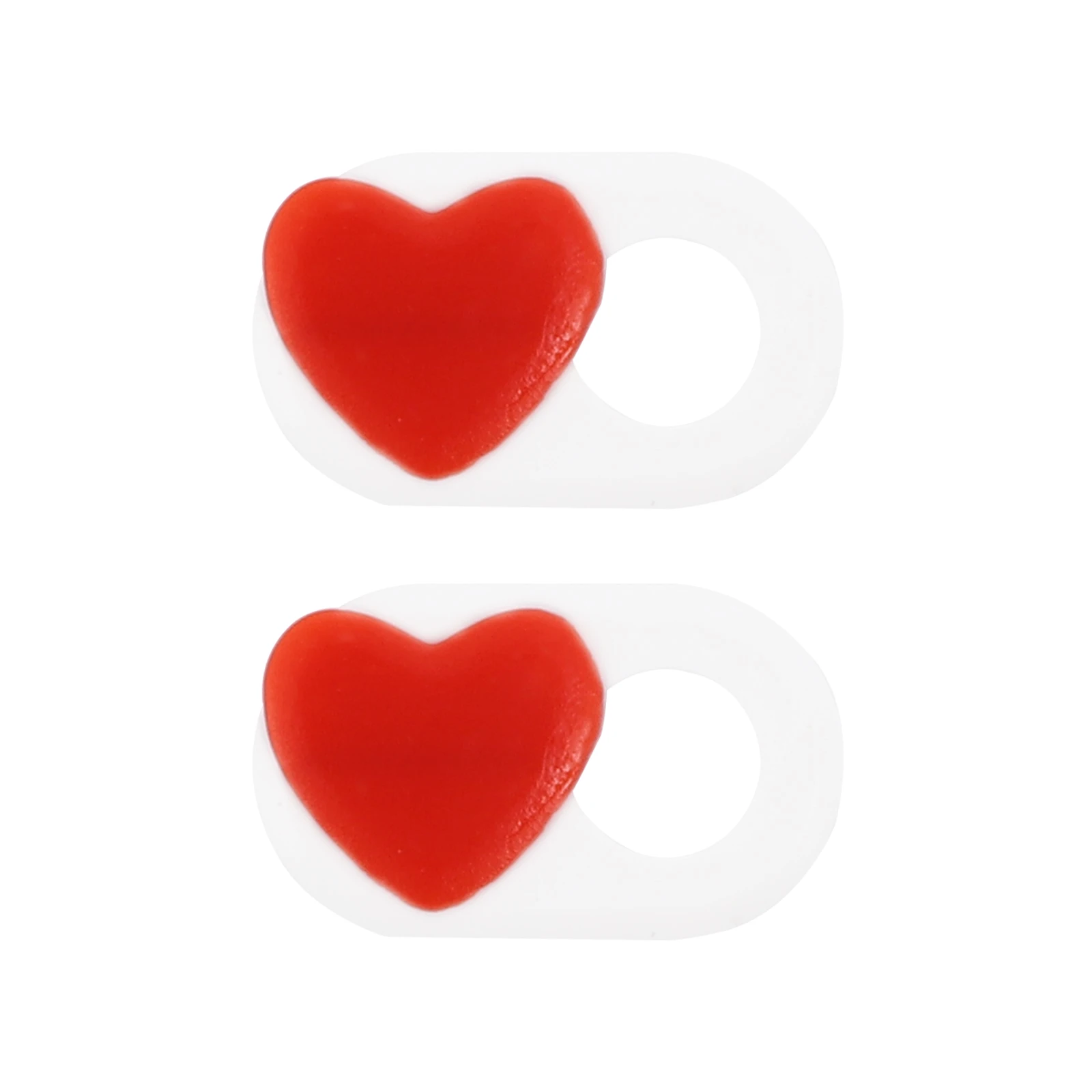 2 pcs Privacy Cover Ultra Thin Slider for Laptops Computers Desktop Webcam Tablet Heart Shape Easy Use Clean Area