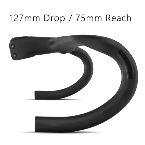 Imagen 2 del producto Manillar de enrutamiento de cable interno para bicicleta de carretera, fibra de carbono, adecuado para manillar integrado SL8