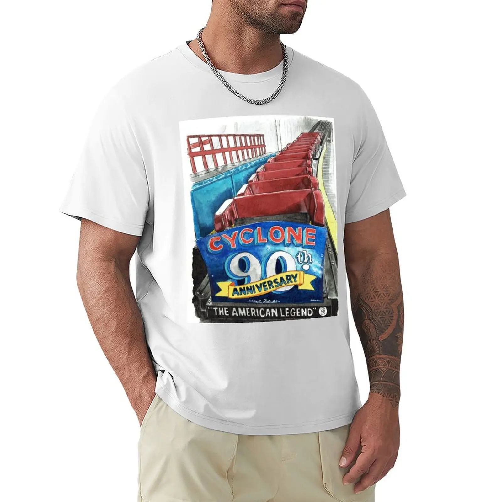 

Cyclone Luna Park Coney Islands T-Shirt plain quick-drying men clothing