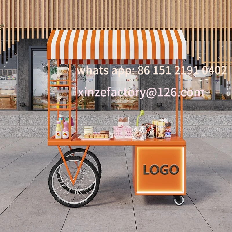 Customizable Stall Dining Car Movable Float Market Stall Trolley Night Market Stall Car