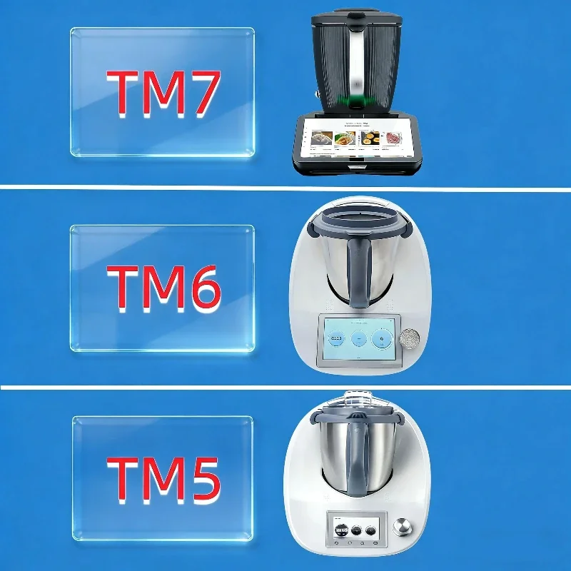 

Compatible with Thermomix TM7 TM6 TM5 tempered glass screen protector, high-quality scratch resistant tempered glass