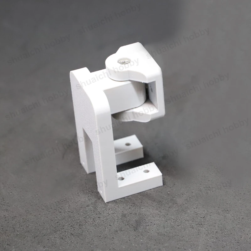 1 Juego de soporte de dirección de Motor de barco accionado por viento RC, espaciado entre orificios de 16mm y 19mm ABS, soporte de Base de impresión 3D, accesorios de piezas de mejora DIY