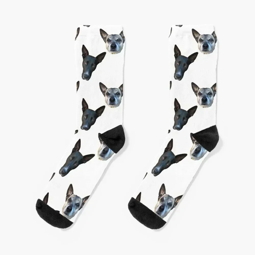 

2houndnight Socks with print funny sock anti slip football Run Ladies Socks Men's