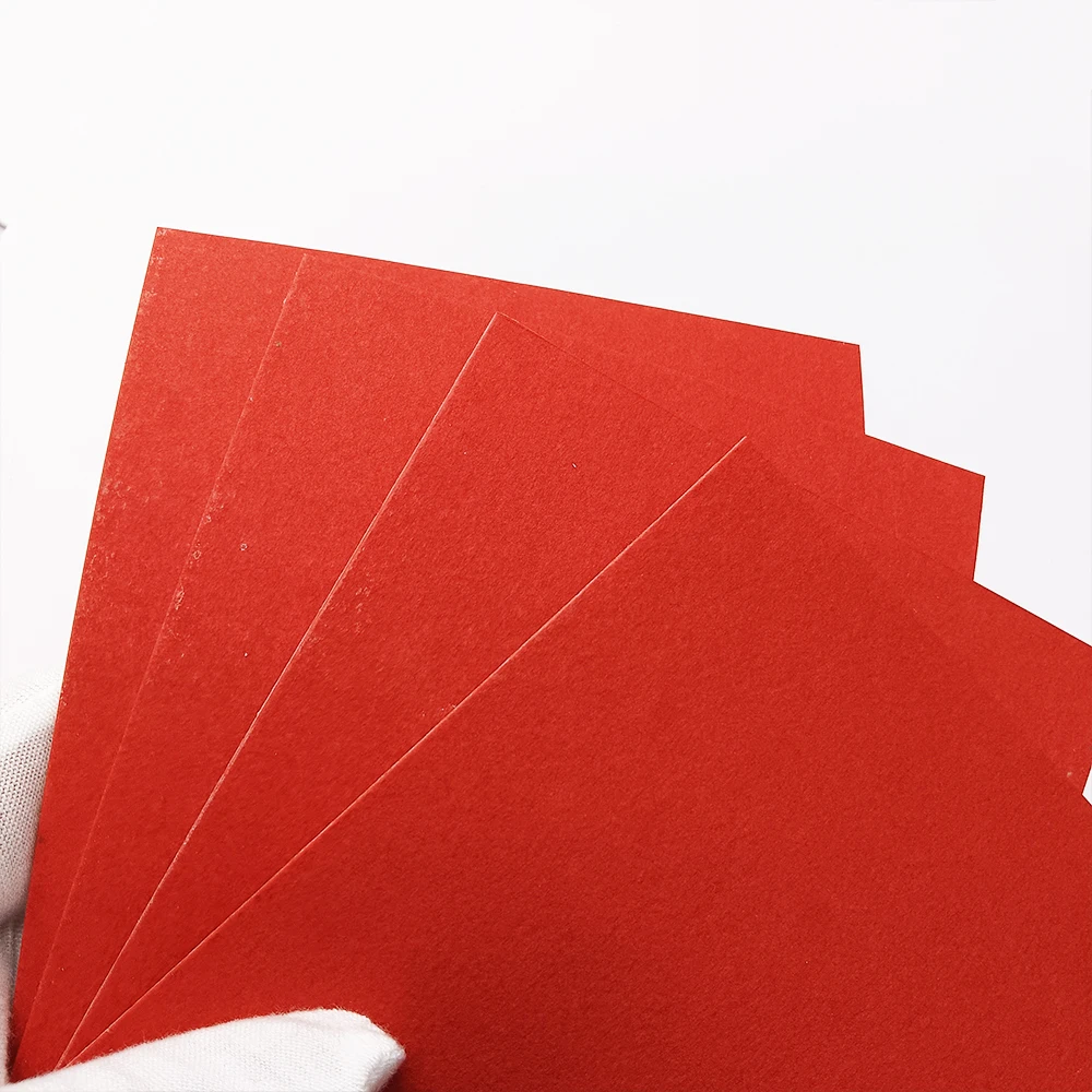 2pc Red Vulcanized Fibe Paper Handle Spacer Material Making Diy Knife Shank Accessories Material 120x100x1mm