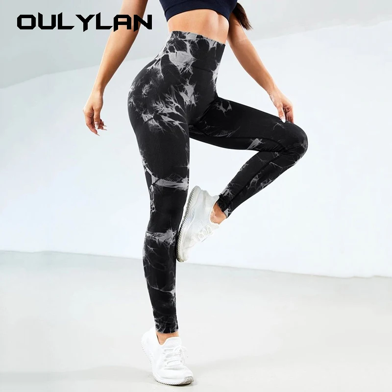 

Yoga Pants Women Seamless Leggings Push Up Sports Fitness Joggings High Waist Gym Workout Scrunch Tie Dye Running Leggings