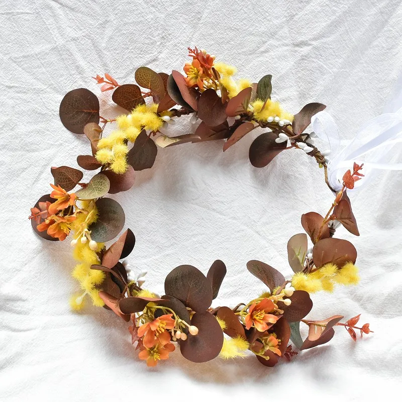 CC Forest Hairbands Wedding Hair Accessories Women Hairwear Bridal Headpiece Engagement Headdress Leaf Shape Wreath Party DD33