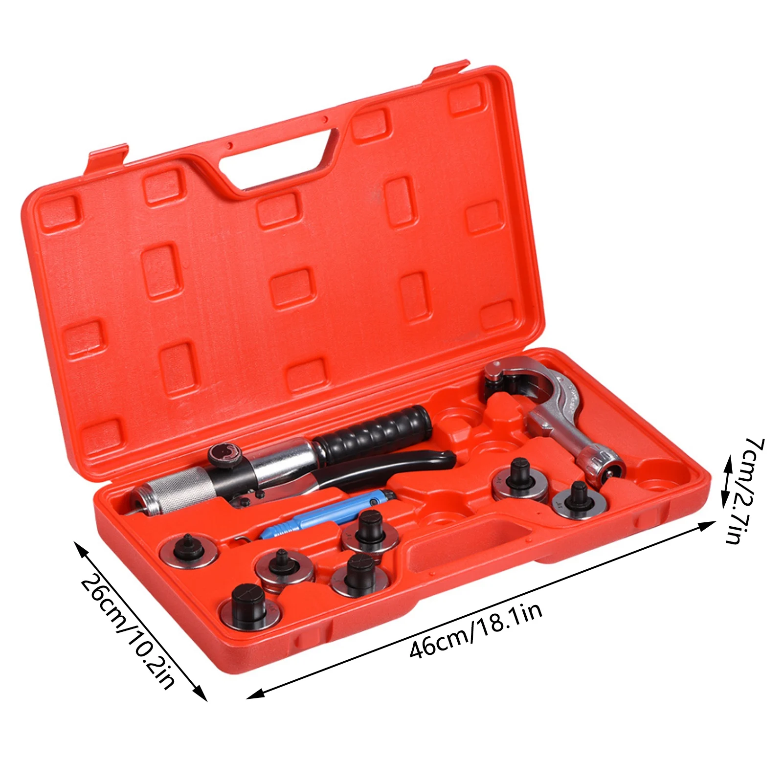 CT-300A 유압 튜브 확장기 키트 7개의 확장기 헤드가 있는 튜빙 확장 도구 유압 튜브 확장기 튜빙 확장 도구