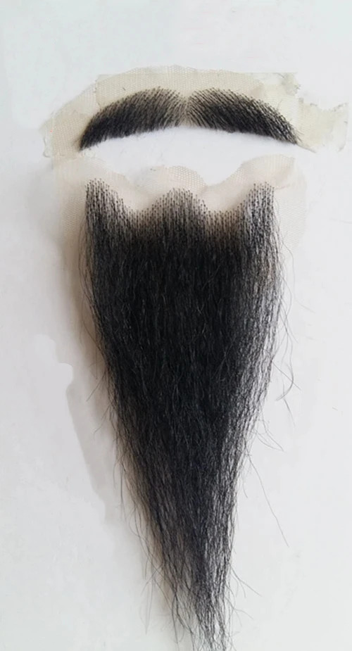 اللحية وهمية مقلد الشارب الدعامة مخصص يدوية أنيمي تأثيري اكسسوارات أسود شاحب أبيض شارب اللحية فيلم حفلة Pr #1