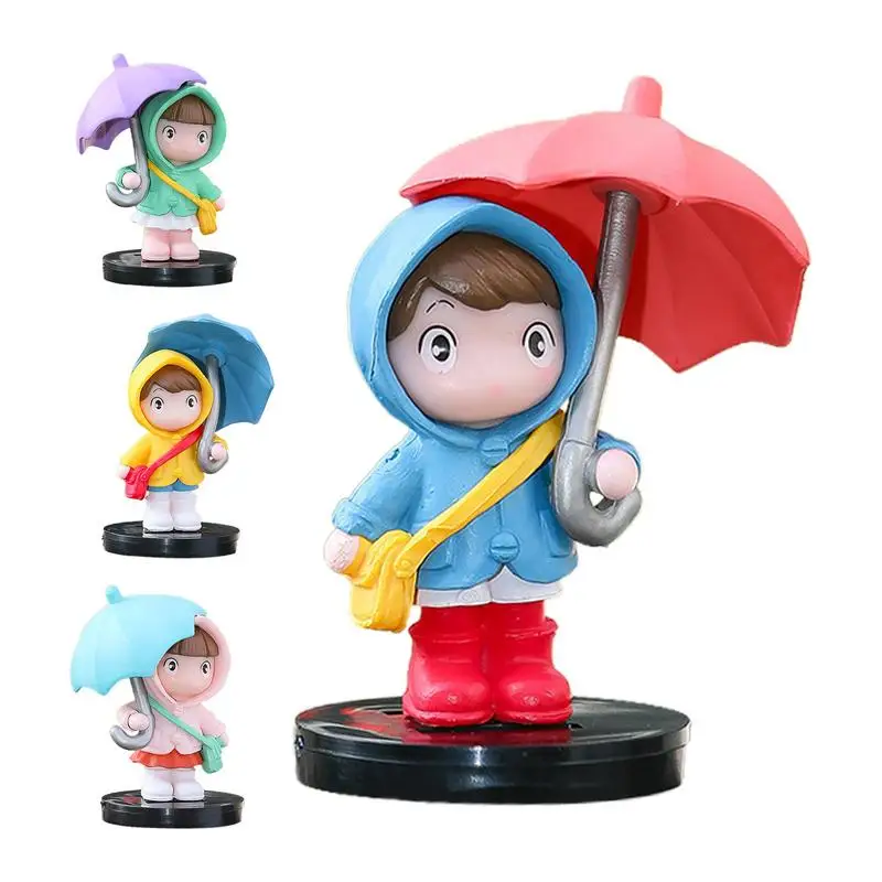 Car Umbrella Girl Ornaments Universel Car Center Console Dashboard Decoration Pendant Car Rearview Mirror Ornaments Accessories