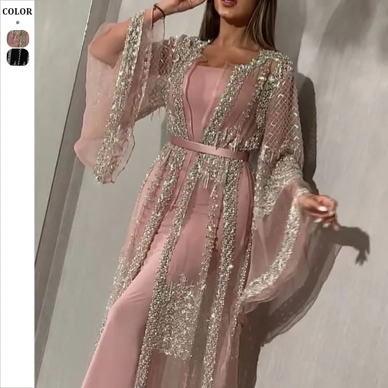 

New Hot Stamping Big Dress Sexy Long Skirt Shawl Party Evening Dress