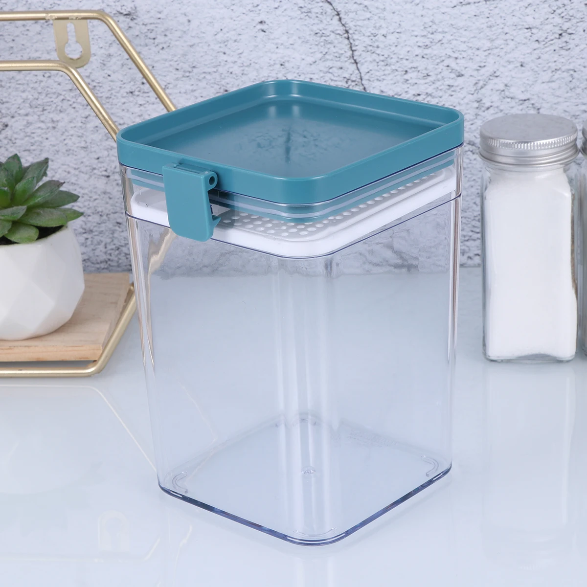 

Thickened Food Grade Sealed Storage Jar Airtight Container for Tea Biscuits Coffee Honey Kitchen Use Safe Plastic Material