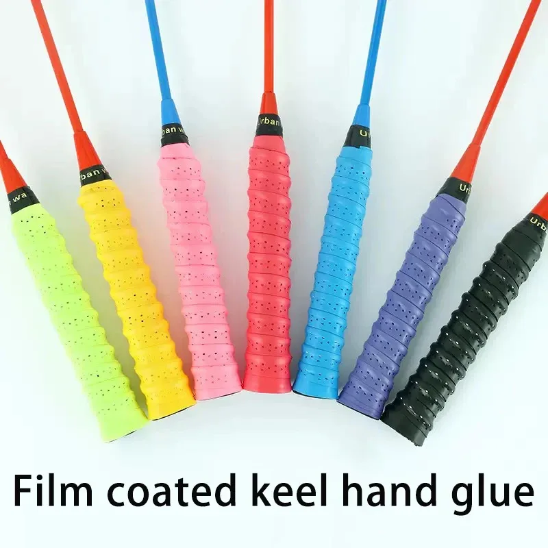 

Badminton Racket Hand Glue Wear-Resistant Keel Perforated Breathable Sweat Absorbing Belt Badminton Racket Handle Wrapped Strap