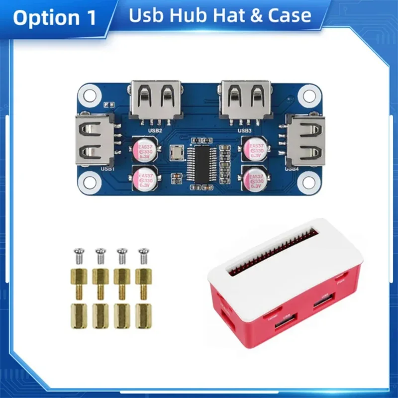 Raspberry Pi Zero Ethernet USB HUB, HAT, Compatível para RPi Zero W WH