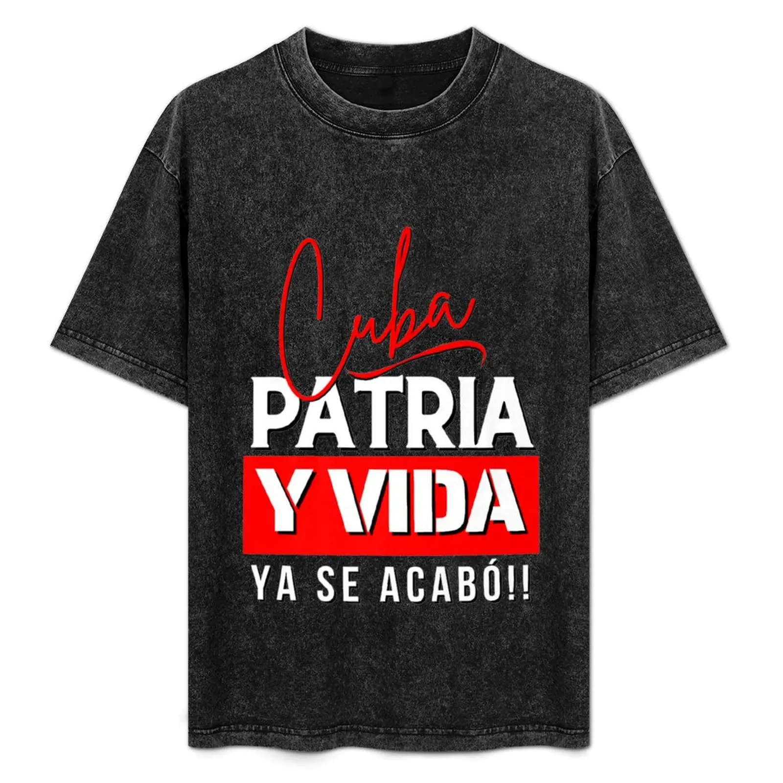 

Cuba, Patria y Vida T-Shirt essential t shirt blacks Men's t-shirts