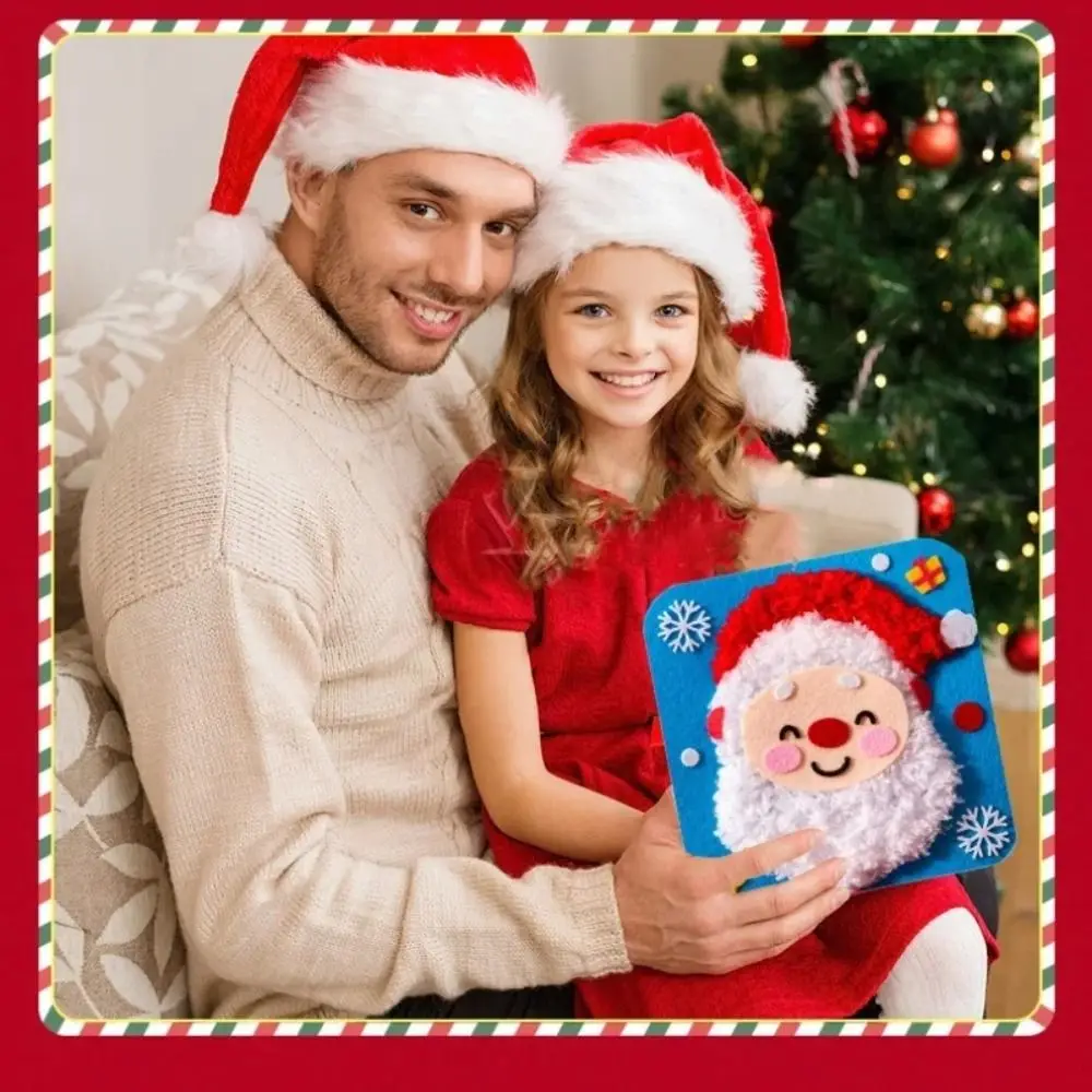 Non-Woven Fabric Christmas Sewing Kit Beginner Friendly Fun Threading Christmas Sewing Projects Handicrafts