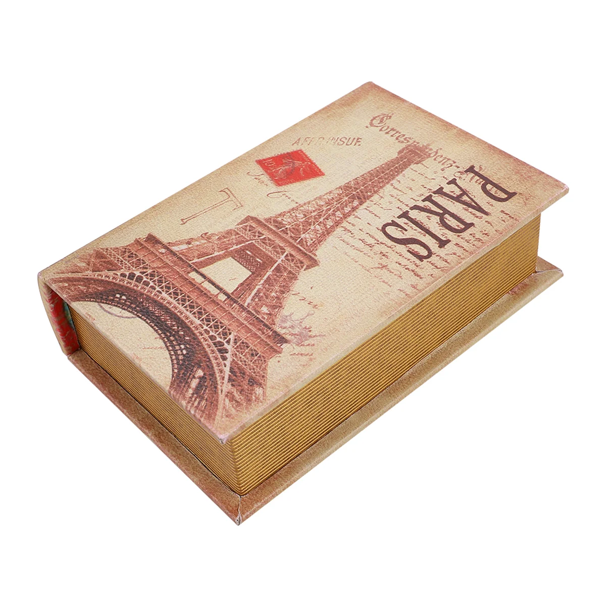 

European Fake Book Simulation Book Model Home Ornaments for Decorations (Iron Tower Size S White)