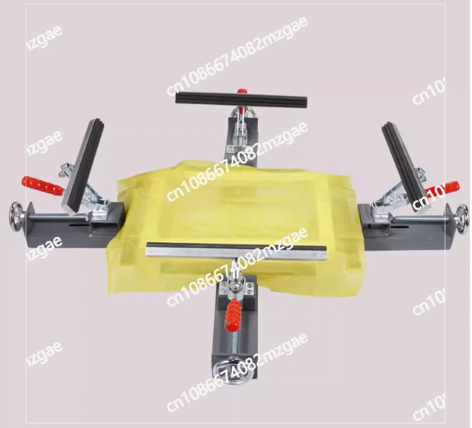 DIY T-Shirt Screen Printing Kit with Manual Tension Device, All-in-One Silk Screen Equipment and Stretcher Frame