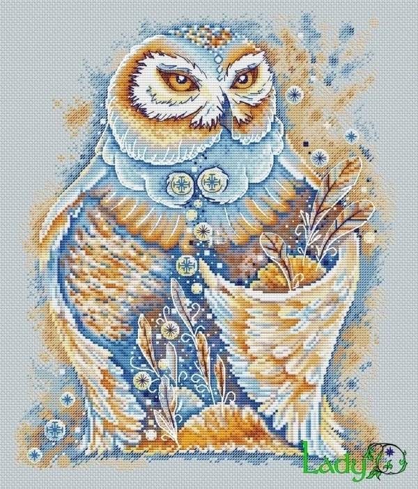 Quality Beautiful Counted Cross Stitch Kits Embroidered Home Decoration Owl Gentleman 37-43