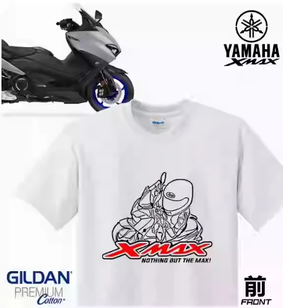 The New Summer 2025 Motorcycle Streetcar Retrofit Casual Men's and Women's Identical T-shirt and TMAX Blast Street XMAX AEROX