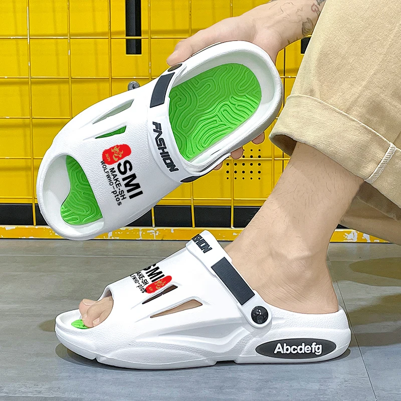 Nuovi uomini estivi Pantofole da massaggio Lati Sandali da esterno per interni Scarpe casual da spiaggia Scivoli con suola morbida Infradito da uomo Sandali da uomo