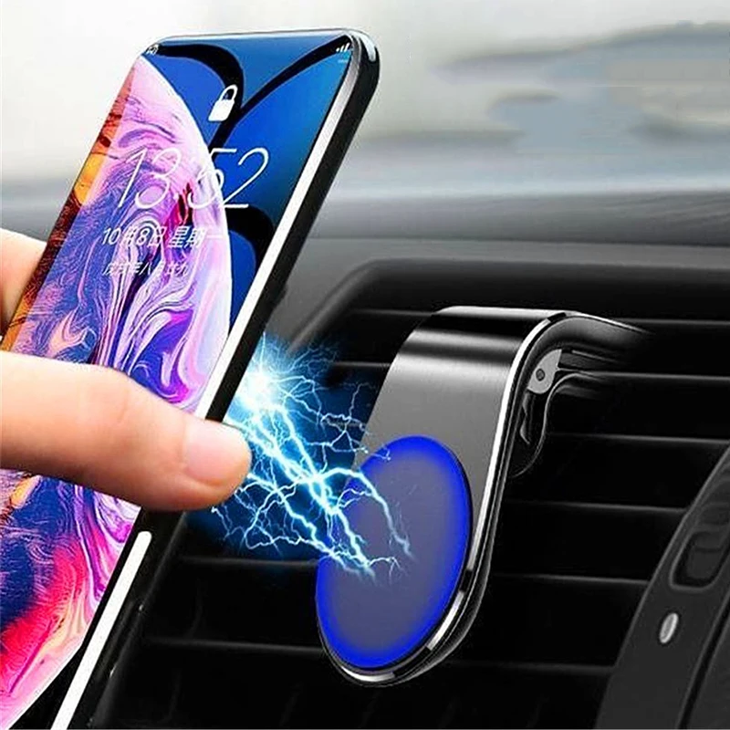 Magnetic Car Phone Holder Stand Car Phone Stand Clip Air Vent Magnet Mount Mobile Phone Holder for IPhone Huawei Samsung Xiaomi