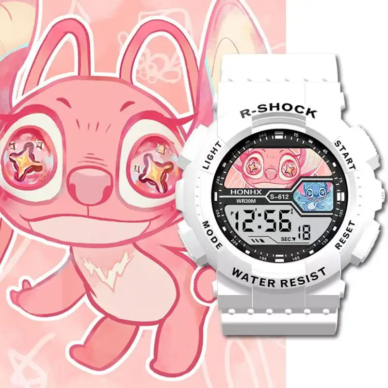 ساعة بين النجوم للأطفال كارتونية رياضية خارجية متعددة الوظائف إلكترونية مقاومة للماء وإضاءة ليلية مقاومة للصدمات #4