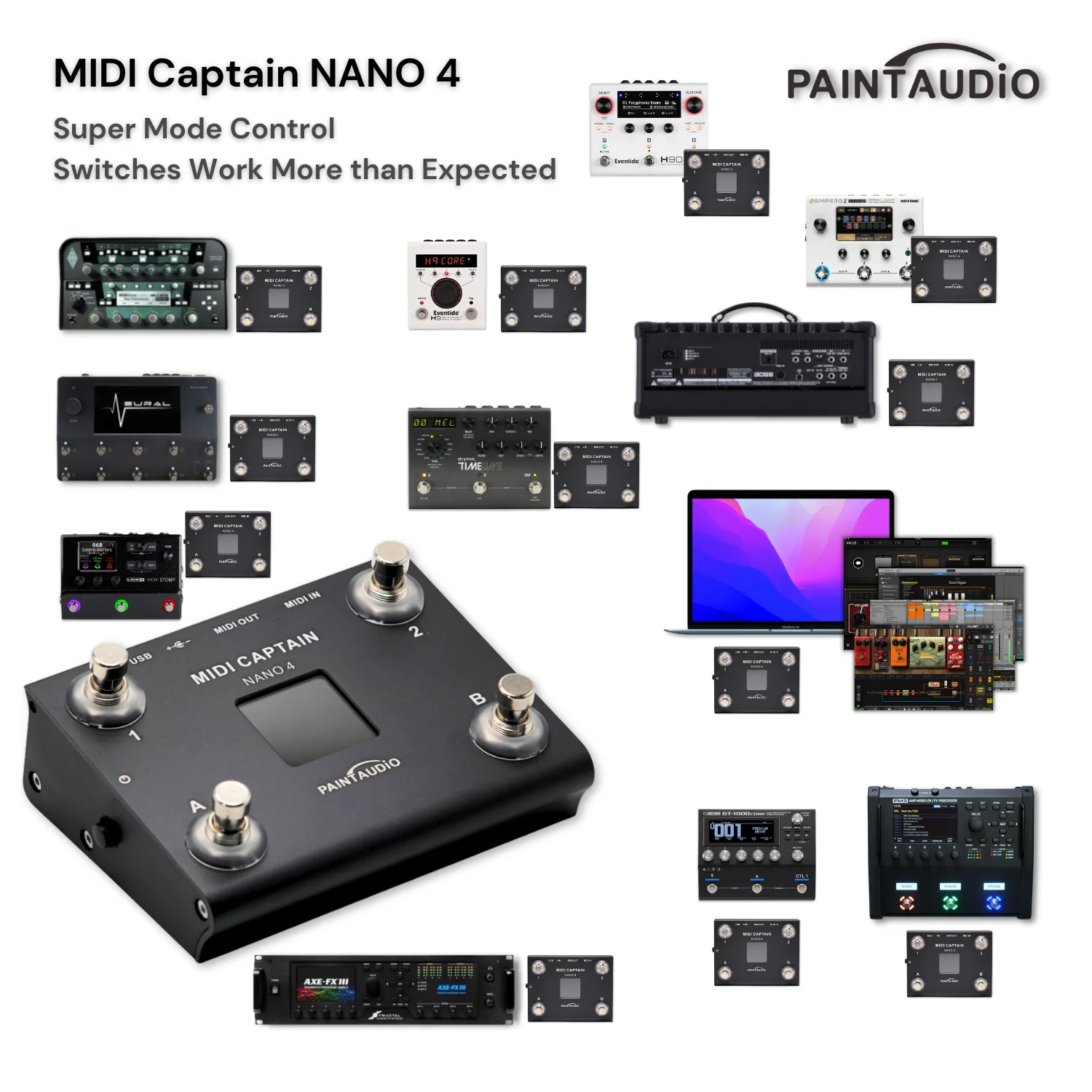 PAINTAUDIO Paint Audio Midi Captain NANO 4 Multi Functional Portable Guitar Effector