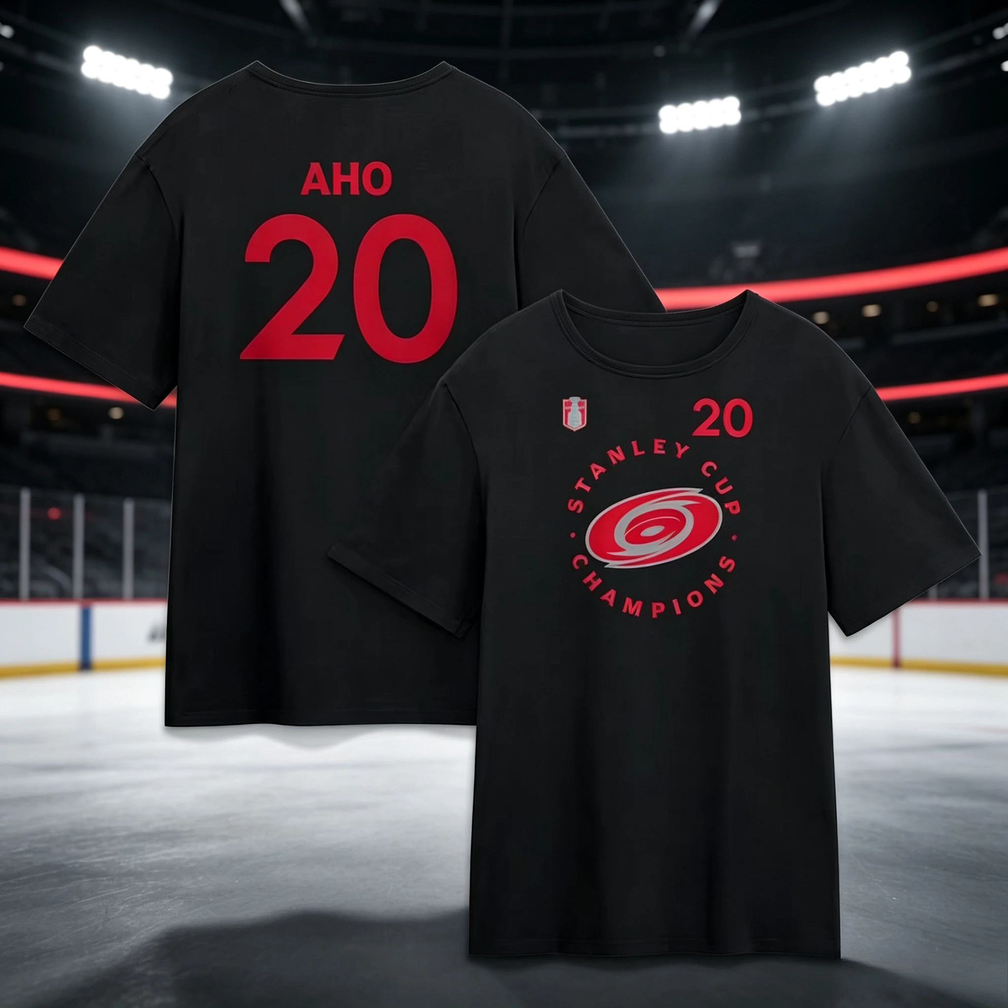 2026 Carolina Hurricanes Sebastian Aho 20 T-shirt Men Women Summer Cotton Clothing Round Neck Short Sleeved Shirt Streetwear