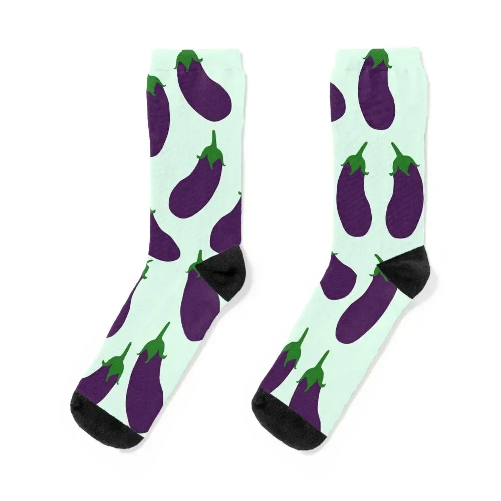 

Cute eggplant Socks gift funny gifts Running kawaii Socks Women Men's