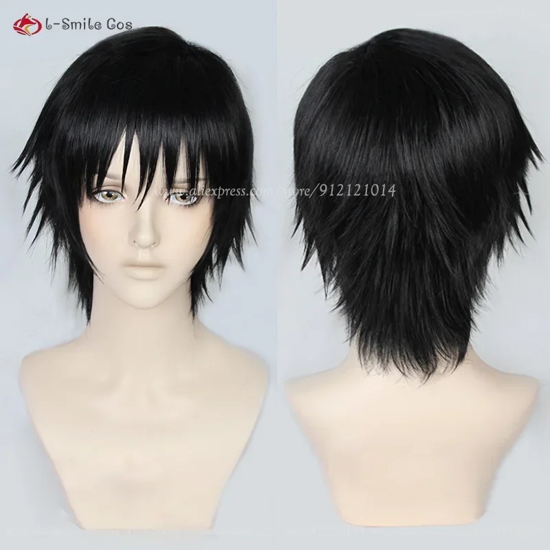 Toji Fushiguro Cosplay Black Wig Toji Zenin Short Heat Resistant Synthetic Hair Anime Men Women Party Wig Wig Cap