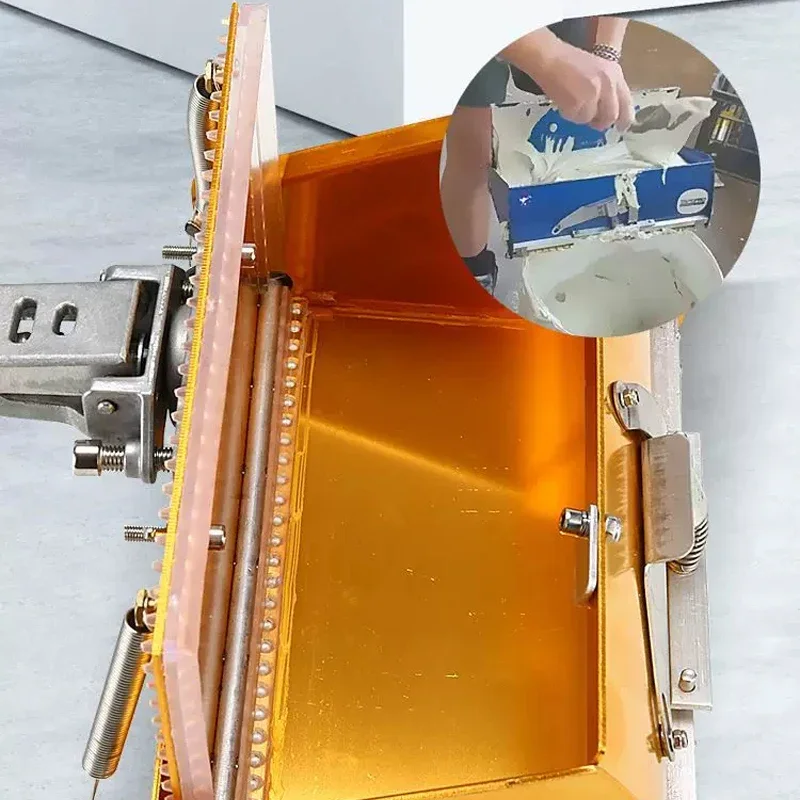 Telescopic Pole Putty Scraper, Drywall Plastering Box, New-Style Smoothing Tool, Dual-Spring Ceiling Plastering Machine