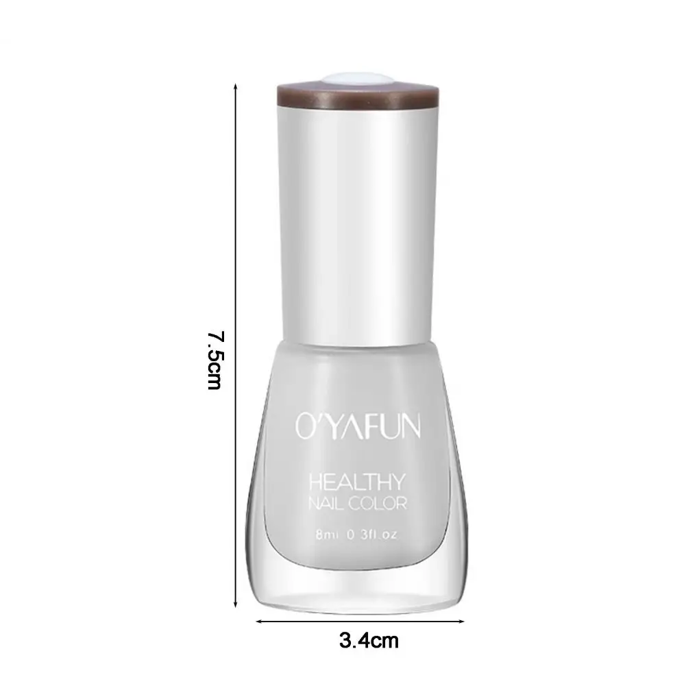 8ml Practical Quick Dry Nail Polish Lightweight Manicure Color Polish Healthy Shiny Nail Color Polish for Female