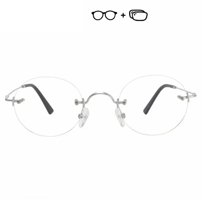 

Очки без оправы Ollymurs с асферическими линзами 1.61/1.67 для мужчин и женщин, оптические, для коррекции близорукости и дальнозоркости