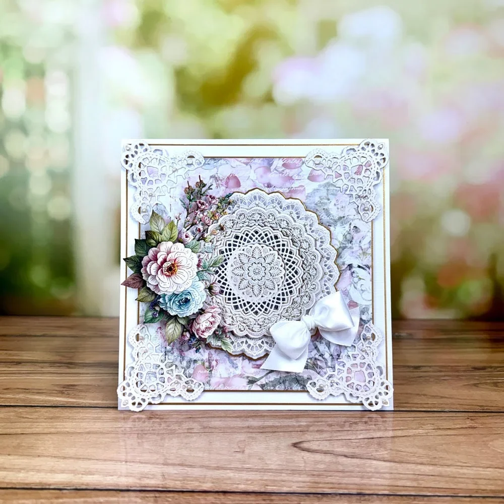 Different Flowers and Grasses Blend Harmoniously Together Metal Cutting Dies for DIY Scrap Booking Crafts Dies Cut Stencils Make