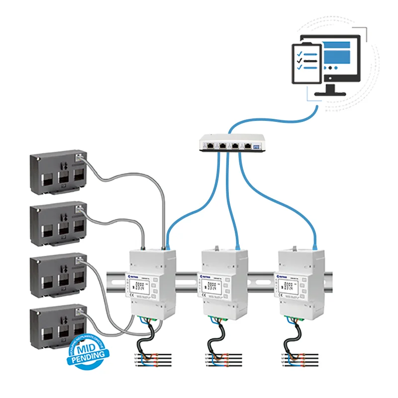 EASTRON SDM630MCT-ML-TCP 4*Three Phase Smart Electric Meter with TCP Communication