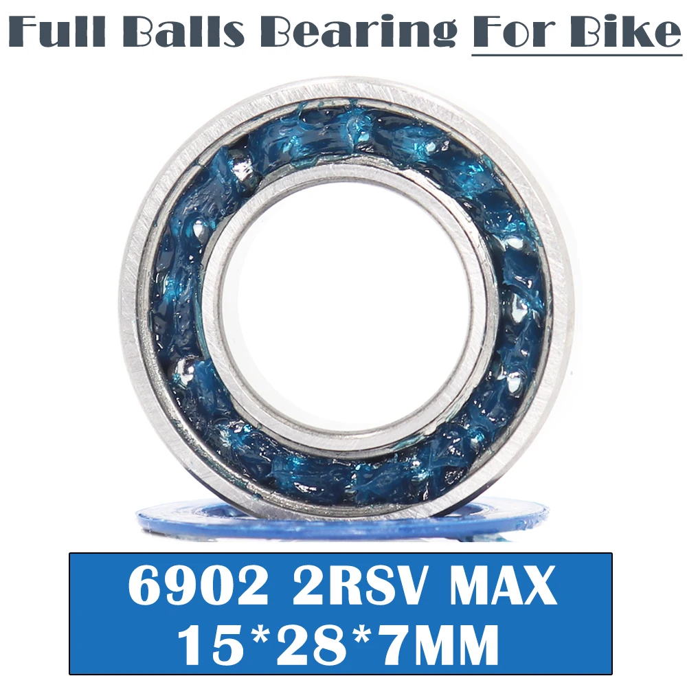 WZZG 6902 bicycle soft tail frame turning point with full ball bearing 6902-2RSV MAX (15x28x7 mm)