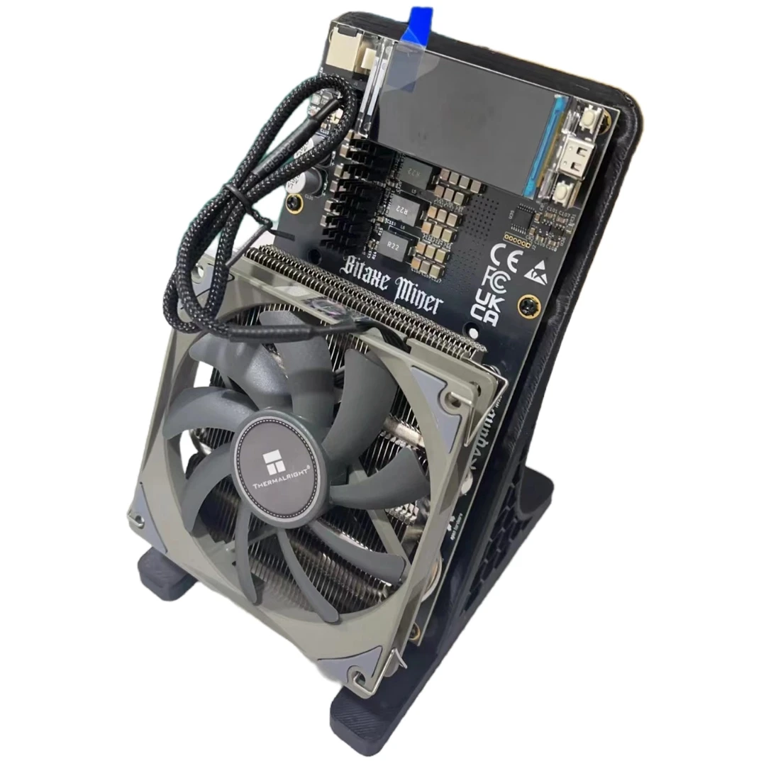 

CE Certificate NerdMiner NerdQaxe++ BTC Miner with All Kinds of plug Black Color Stand NerdQaxe ++
