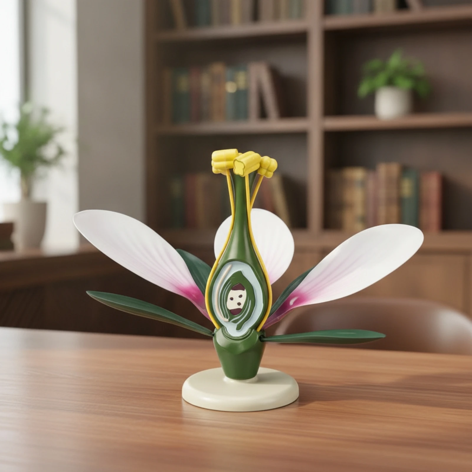 Peach Blossom Anatomy Model Botany Flower Anatomy Model 3D Realistic for Teachers, School