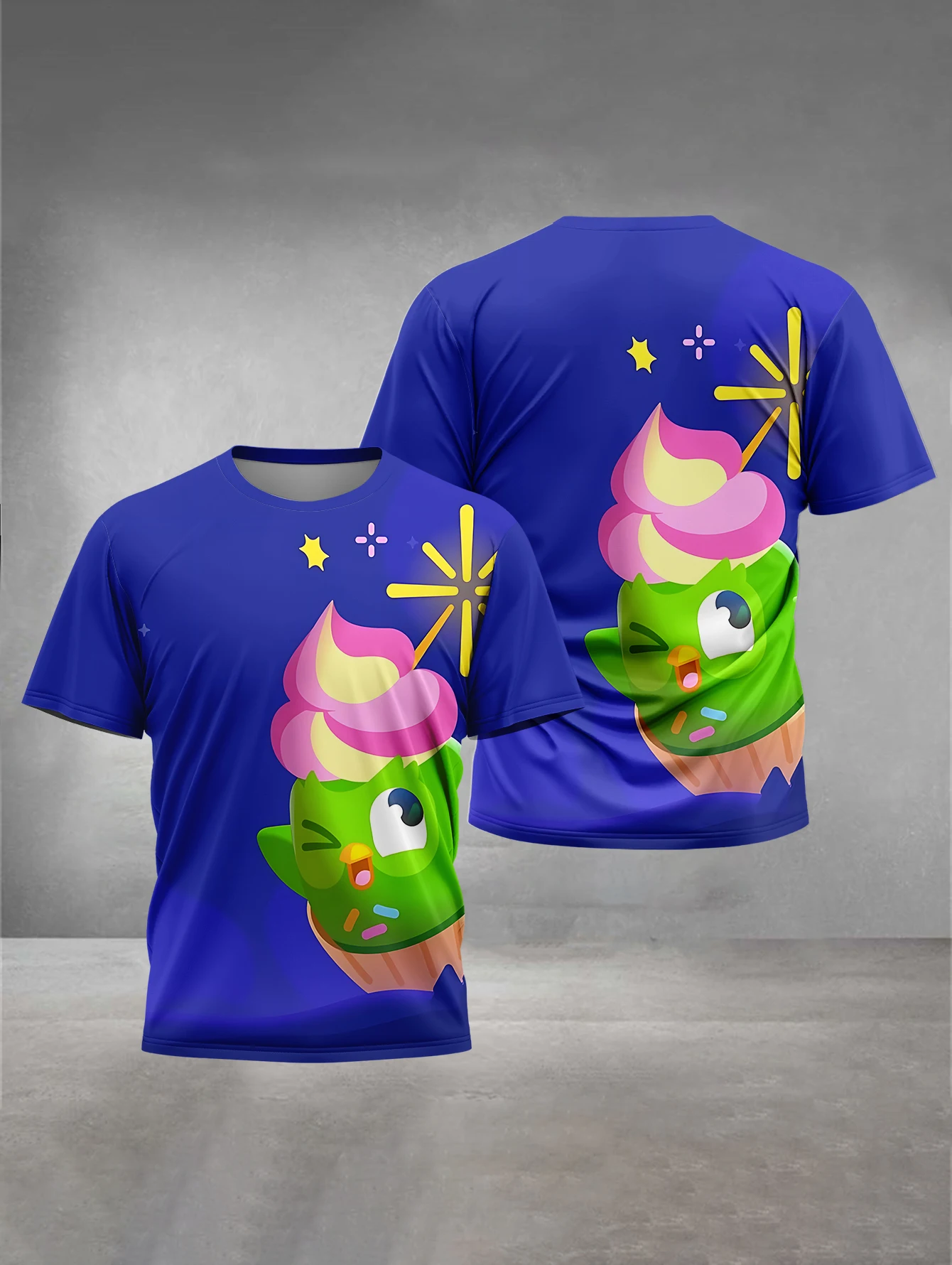 ملابس رجالية مطبوعة ثلاثية الأبعاد ملابس خارجية عامة للرجال والنساء مناسبة لملابس الرجال المريحة الكرتونية Duolingo