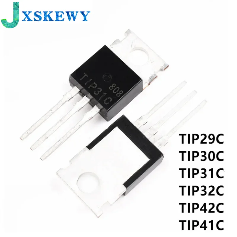 10Pcs New TIP31C TIP32C TIP41C TIP42C Transistor TO-220 TO220 TIP31 TIP32 TIP41 TIP42 TIP29C TIP30C TIP29 TIP30