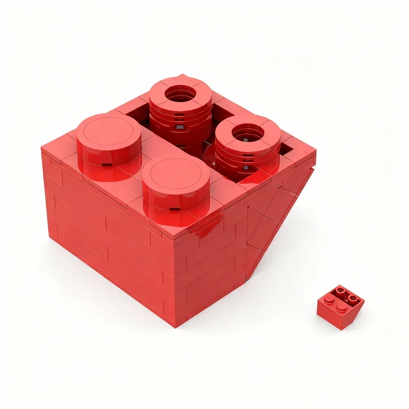 176pcs MOC Upscaled Inverted Slope Model Building Blocks Construction Assemble Creative festival Gifts Toy Idea Education Brick