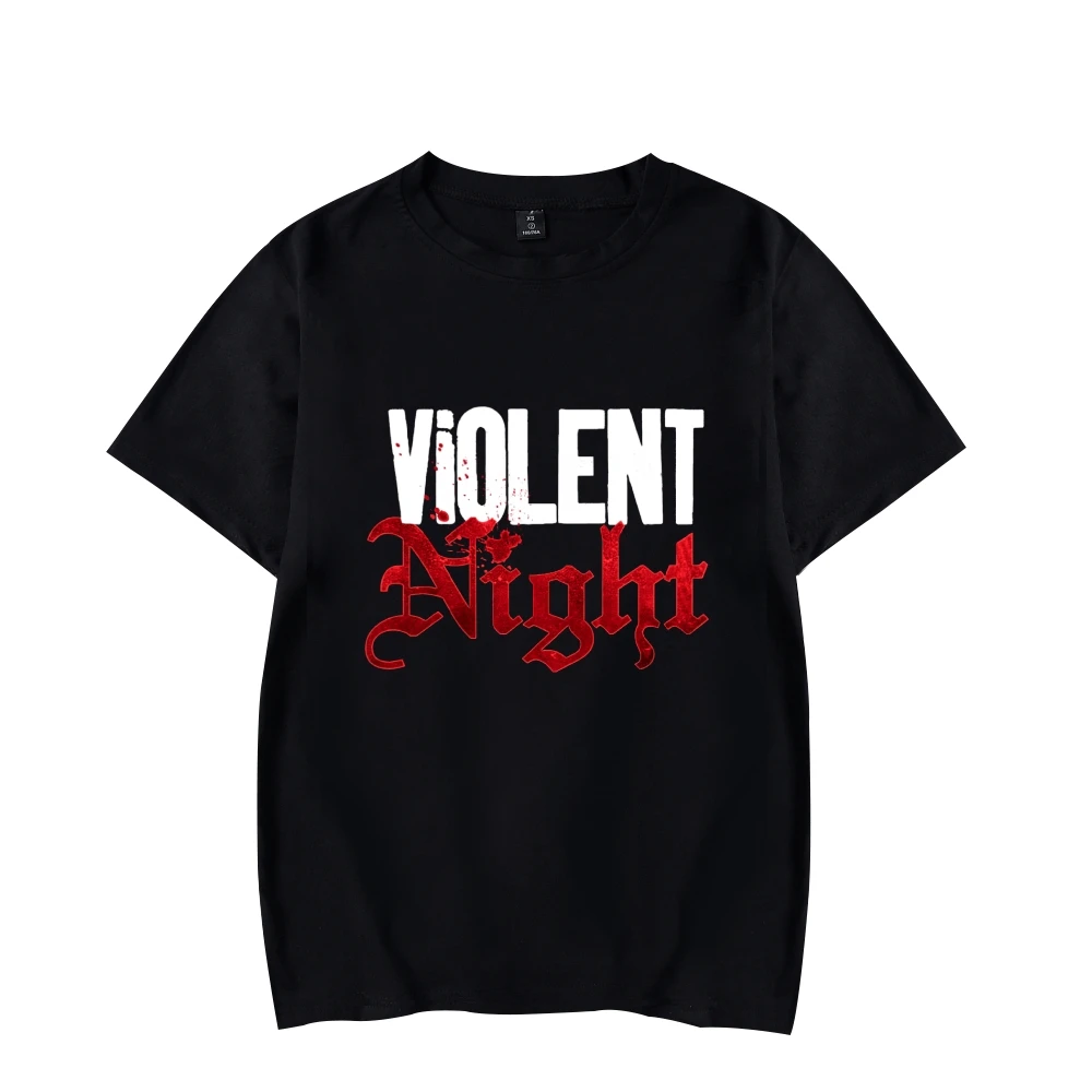 

Violent Night Tshirt Unisex Crewneck Short Sleeve Tee Women Men T-shirt New Movie Casual Style Fashion Clothes