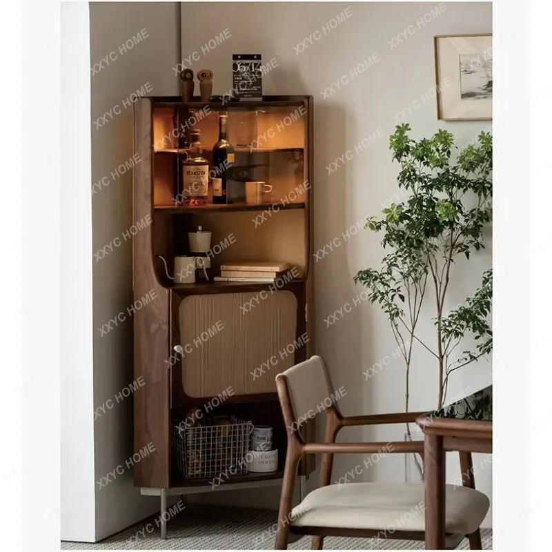 XXVintage solid wood corner storage rack, floor-standing corner cabinet, wall corner cabinet, triangle cabinet