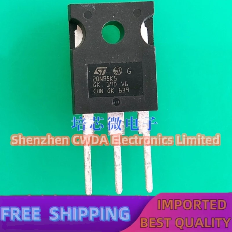 

10PCS-20PCS 20N95K5 STW20N95K5 TO-247 17.5A/950V MOS In Stock Can Be Purchased