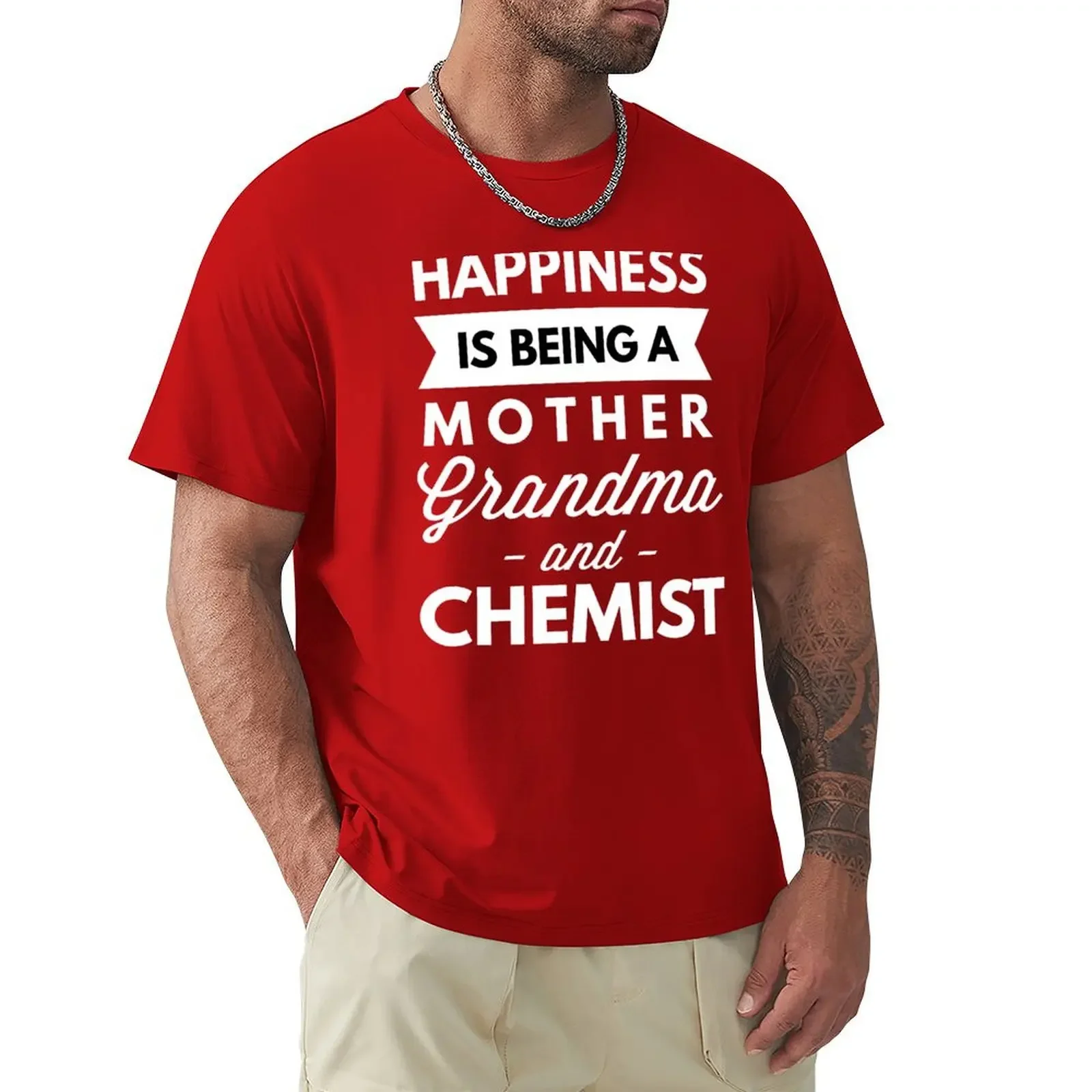 Mother Grandma Chemist T-shirt boys whites animal prinfor  mens workout shirts