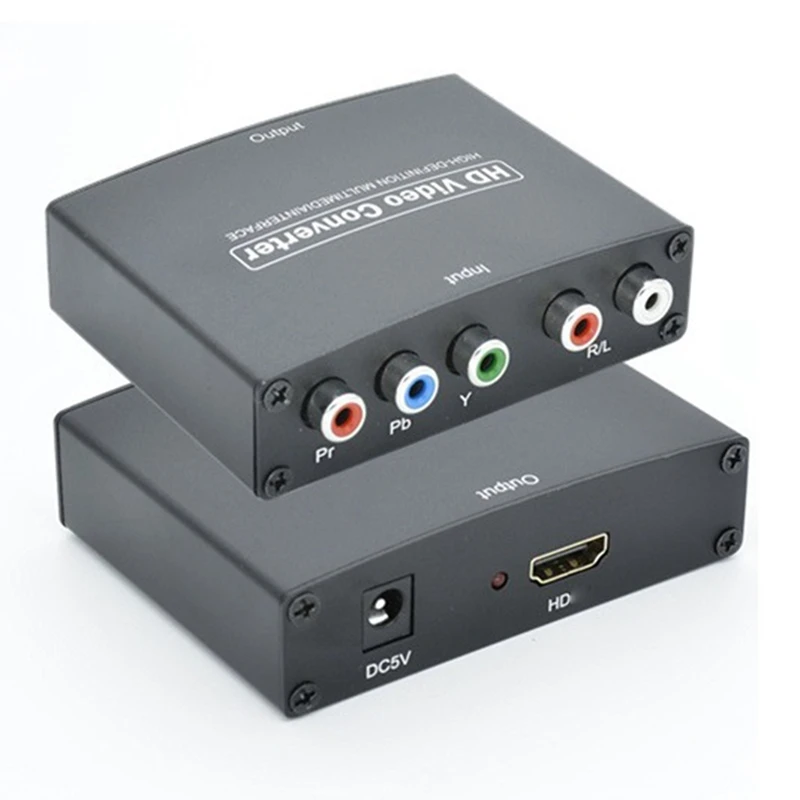 ตัวแปลงสัญญาณที่รองรับ YPbpr เป็น HDMI เป็นส่วนประกอบ HDMI ตัวแปลงความละเอียด HD ที่รองรับ YPbpr + l/raudio เป็น HDMI