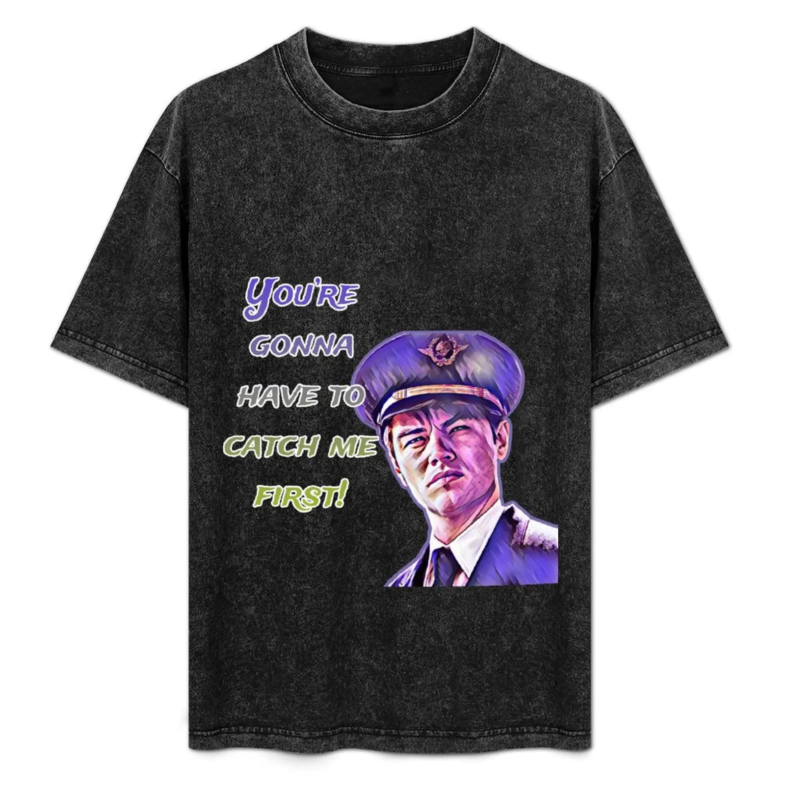 Catch Me If You Can (2002) Movie T-Shirt Soft Basic Cotton Short Sleeve Tee