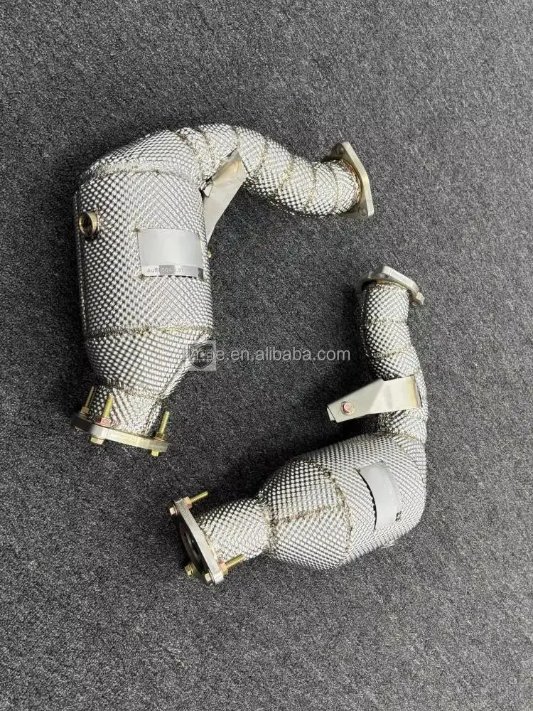 ACE für Audi S4 S5 A7 A8 B8 Q5 SQ5 3.0 TFSI V6 304 Edelstahl Hitzeschutz Downpipe Auspuffrohre – Detail 9