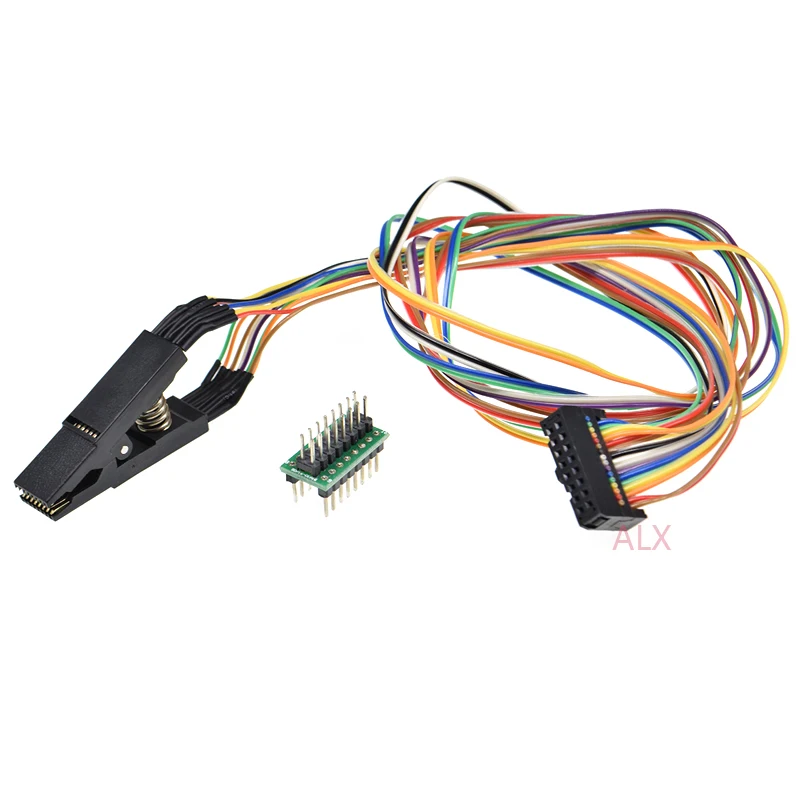 Sop Soic Soic16 Sop16 Flash Chip Ic Test Clips Bios Programmer Sop16 To Dip16 Socket Adapter Converter